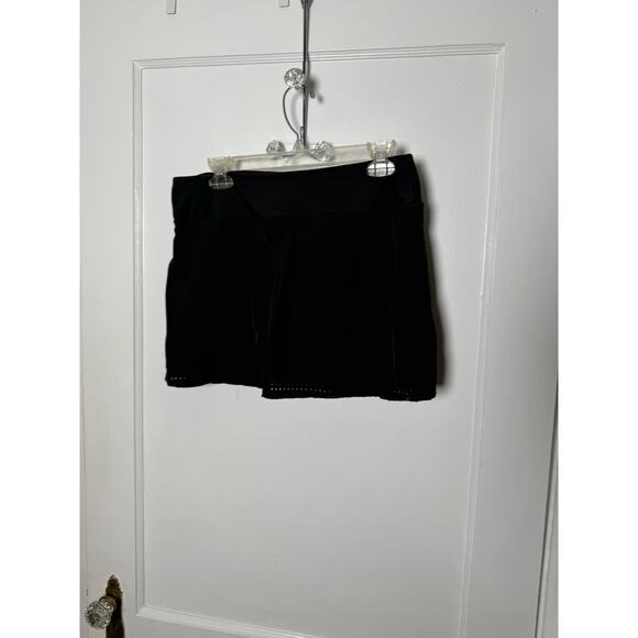Mondetta Outdoor Black Athletic Golf Tennis Pickleball Sporty Laser Cut Skort M - Picture 1 of 6